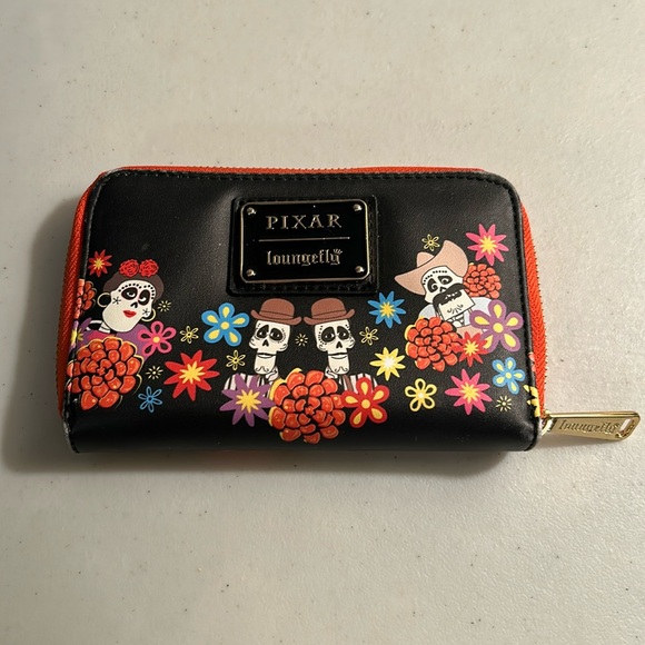 Loungefly Handbags - Loungefly Disney Pixar Coco Land of the Dead Family Small Zip Wallet